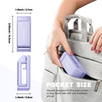 Perilogics Airplane Phone Holder Mount Universal in Flight Hands Free Viewing with Multi-Directional Dual 360 Degree Rotation (Lavender)