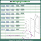 240323002 Refrigerator Door Bin Shelf Compatible with Frigidaire or Electrolux, Bottom 2 Shelves on Refrigerator Side, Clear, Double Unit, Replaces PS429725, AP2115742