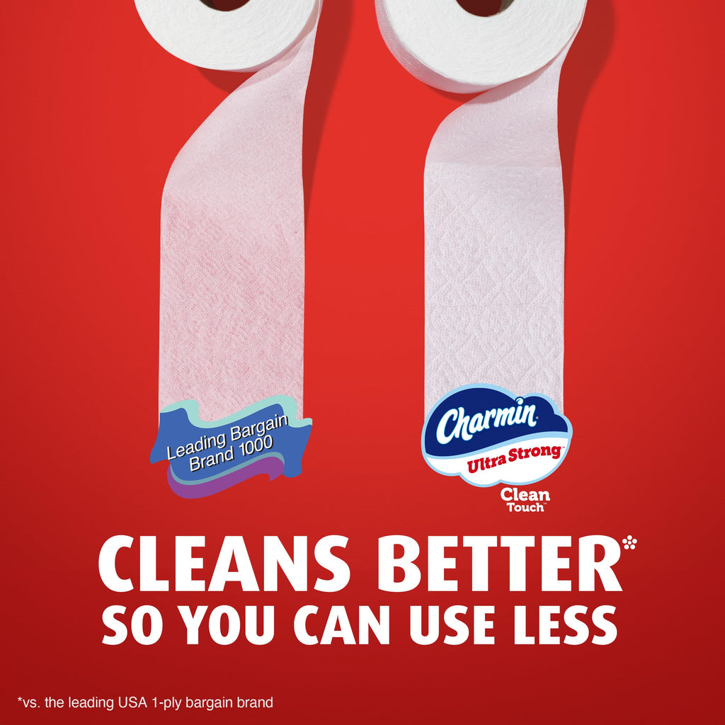 Charmin Ultra Strong Clean Touch Toilet Paper, 30 Family Mega Rolls = 150 Regular Rolls