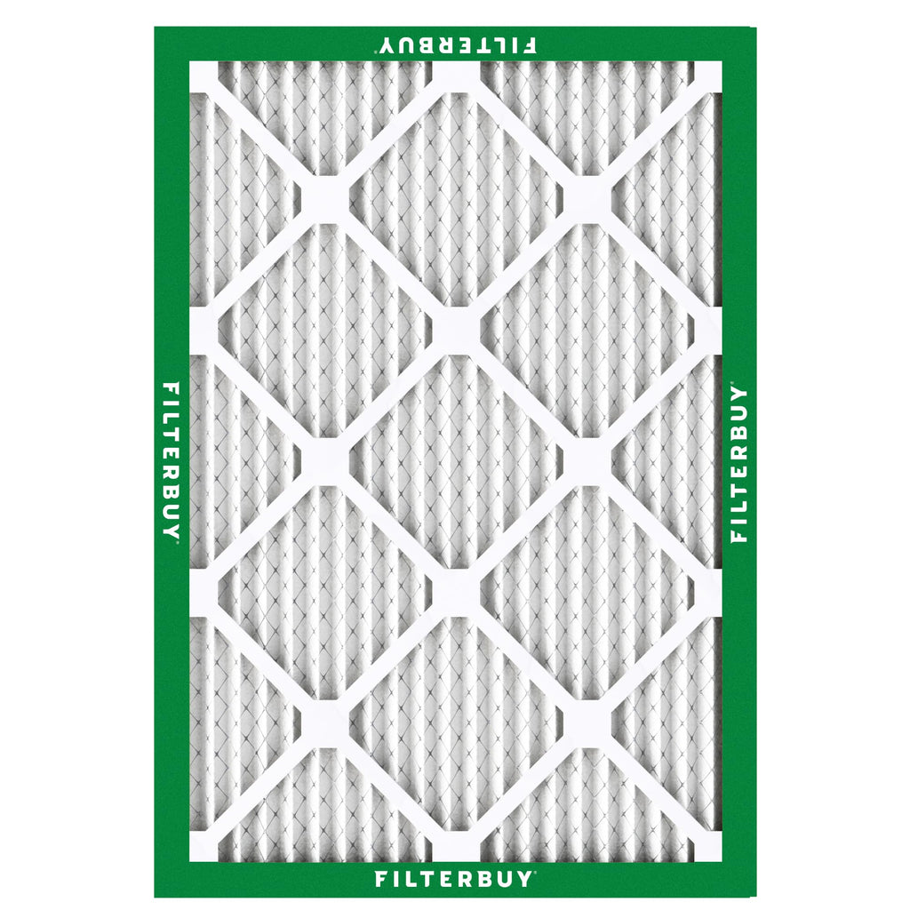 Filterbuy 24x30x1 Air Filter MERV 8 Essential Dust & Allergy Defense (2-Pack), Electrostatic Pleated HVAC AC Furnace Filters Replacement, Made in USA (Actual Size: 23.88 x 29.88 x 0.75)