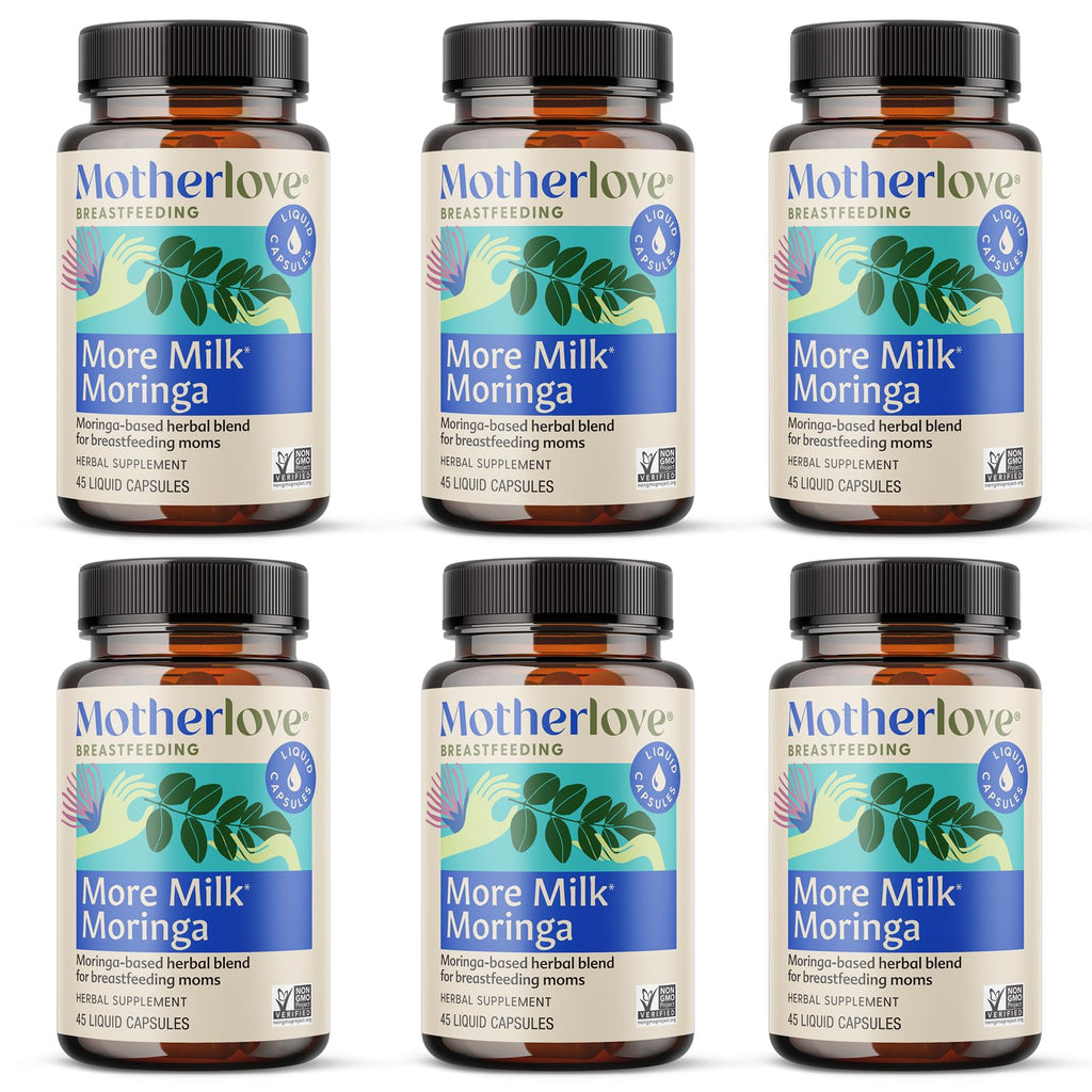 Motherlove More Milk Moringa (270 Liquid caps) Moringa-Based Lactation Supplement to Support Breast Milk Supply—Non-GMO, Organic Herbs, Vegan, Kosher