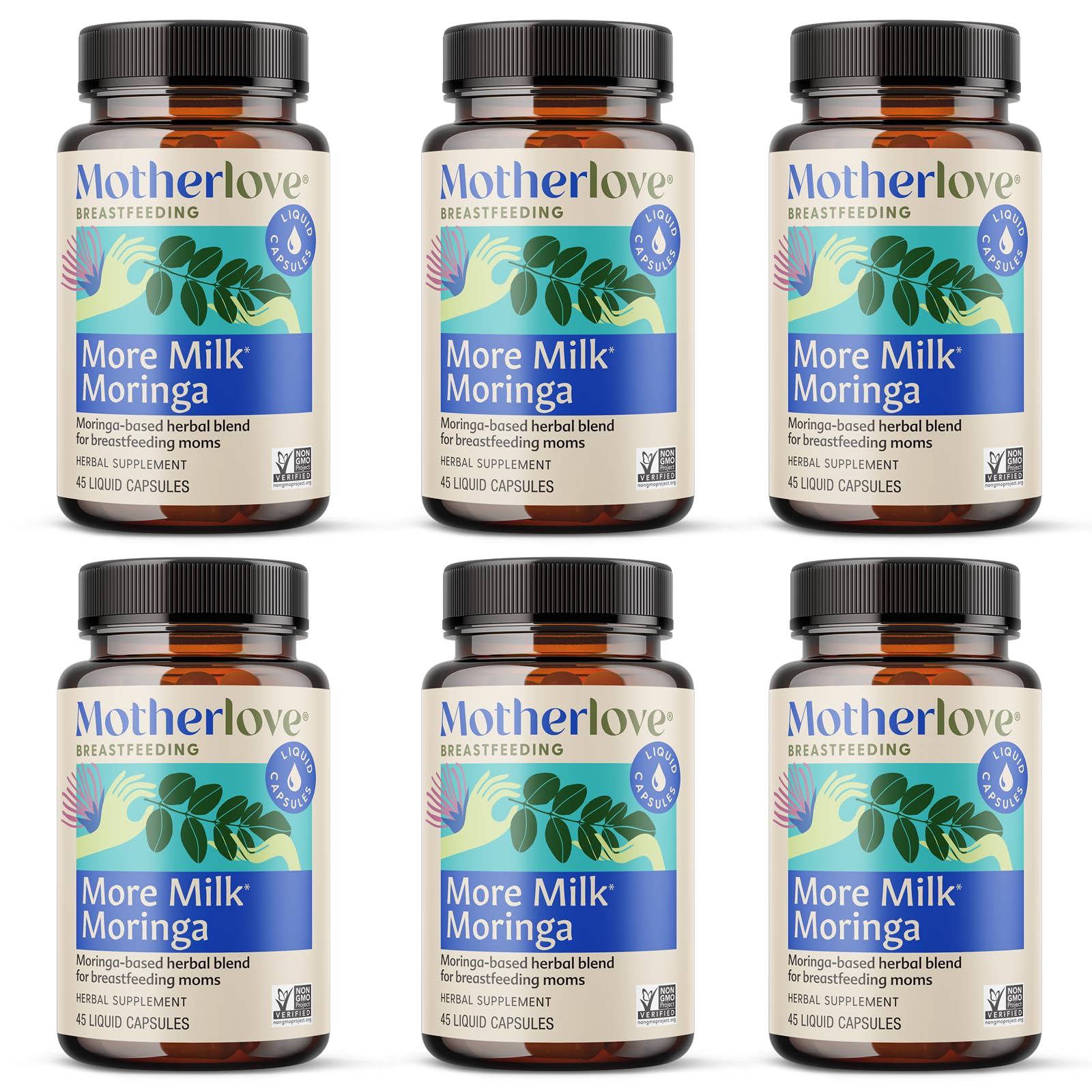Motherlove More Milk Moringa (270 Liquid caps) Moringa-Based Lactation Supplement to Support Breast Milk Supply—Non-GMO, Organic Herbs, Vegan, Kosher
