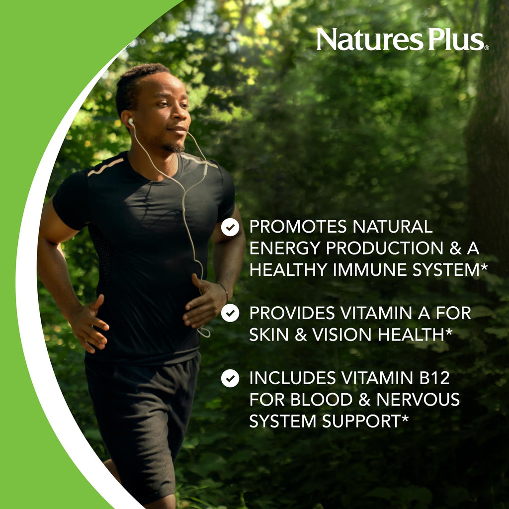 NaturesPlus Ultra One Daily Iron Free - 90 Fast-Acting Capsules - Multivitamin & Mineral with Beta Carotene - Vegan, Gluten Free - 90 Servings