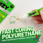 Krazy Fix Fast Waterproof Glue, Fast Curing Polyurethane Singles (3 x 4g)