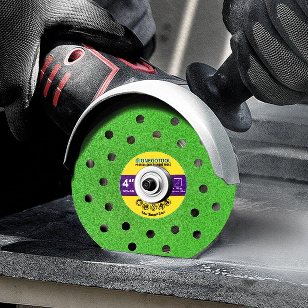 ONEGOTOOL 4 inch Tile Cutter Diamond Saw Blade for Angle Grinder Porcelain Ceramic Glass Marble Cutting Tools Grinding disc (3pcs)