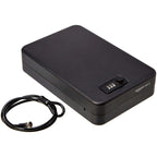 Amazon Basics Portable Security Case Lock Box Safe with Combination Lock for Documents, Valuables and Personal Items, XXL, Black