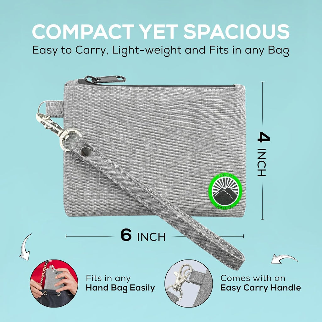 Large and Small Smell Proof Bag Combo, Smell Proof Container, Dog Tested Odor resistant Bag, Best Zipper Odor sealing Pouch Herbs, coffee & Travel Medicine Bag, Scent resistent Containers