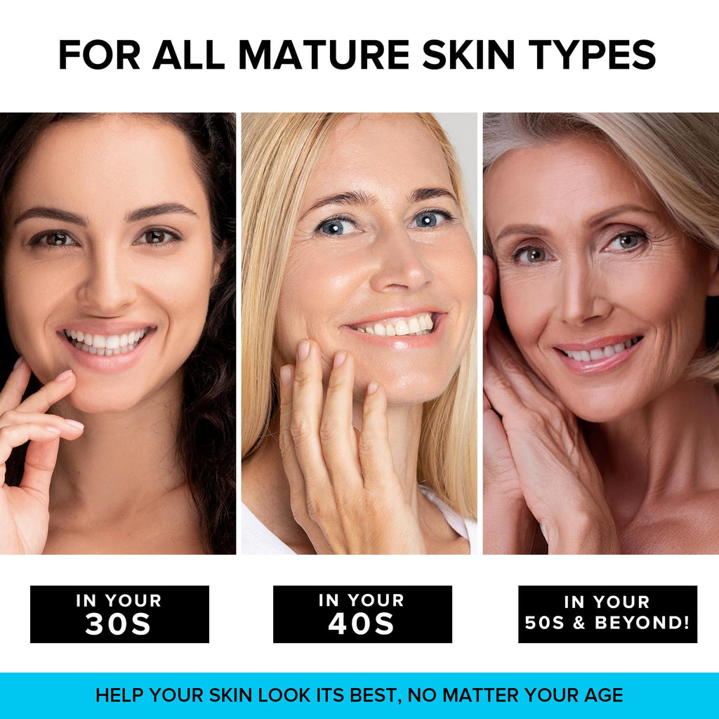 Anti-Aging Face Moisturizer with Retinol, Collagen & Hyaluronic Acid - Made in USA - Moisturizer Face Cream for Women & Men - Firming & Hydrating Neck Cream - Day & Night Skin Care - 2-Pack