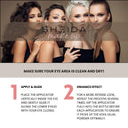 Sheida Kohl Powder Eyeliner – Intense Pigment Kajal for Alluring Eyes, Long-Lasting, Smudge-Proof Wear, Silky Traditional Finish, Multi-Color Shades Available (Black)