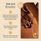 GLO Melanin Turmeric Scrub for Dark Spots, Brightening Inner Thighs Bikini Area Underarms, Natural Exfoliating Face