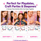 COO&KOO Charm Bracelet Making Kit, A Unicorn Girls Toy that Inspires Creativity and Imagination, Crafts for Girls Ages 8-12 with Jewelry Making Kit Perfect Gifts for 6 7 8 9 10 Girl Self-Expression!