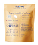 BLUELAND 100% Plastic-Free Dishwasher Detergent Tablets 120ct, Free & Clear