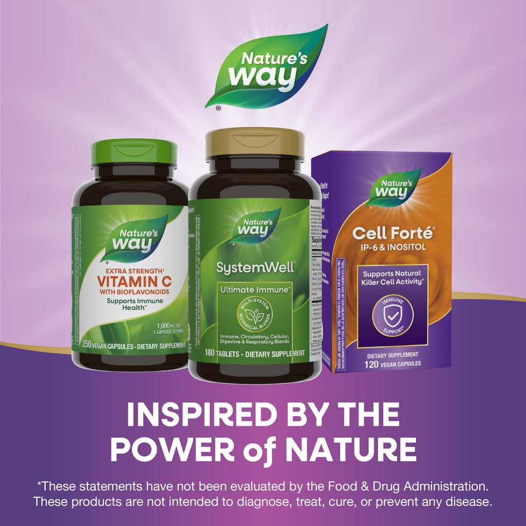 Nature's Way Systemwell Ultimate Immune* with Vitamins C, A, D, Zinc, & Selenium, Multi-System Botanical Blends Including Immune, Respiratory, Digestive & Circulatory, 180 Tablets (Packaging May Vary)