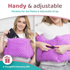 Zomaple Post Mastectomy Pillow Post Surgery – Post-Op Essentials, Breast Augmentation/Reduction & Mastectomy Recovery Supplies – Washable Cover for Comfort & Support