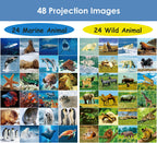Pup Go 2-Pack Wild Animal & Seaworld Torch and Projector for Ages 3 4 5 6 7, Ideal Toys for Boys, Cool Kids Torch with 6 Discs and 48 Images, Educational Science Kits for Toddlers and Children