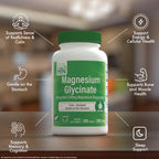 Magnesium Glycinate - Muscle, Nerves, Relaxation & Sleep Supplement | 200mg Elemental Magnesium Fully Reacted Chelated | Gentle on the Stomach | Non-GMO 240 Tablets | by Health Thru Nutrition