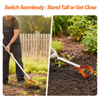 CKLT 63-Inch Weed Remover Tool with 15° Sharp Spring Steel Blade