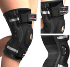 NEENCA Professional Knee Brace for Knee Pain, Hinged Knee Support with Patented X-Strap Fixing System, Medical for Pain Relief, Arthritis, Meniscus Tear, ACL, PCL, MCL, Runner, Sport
