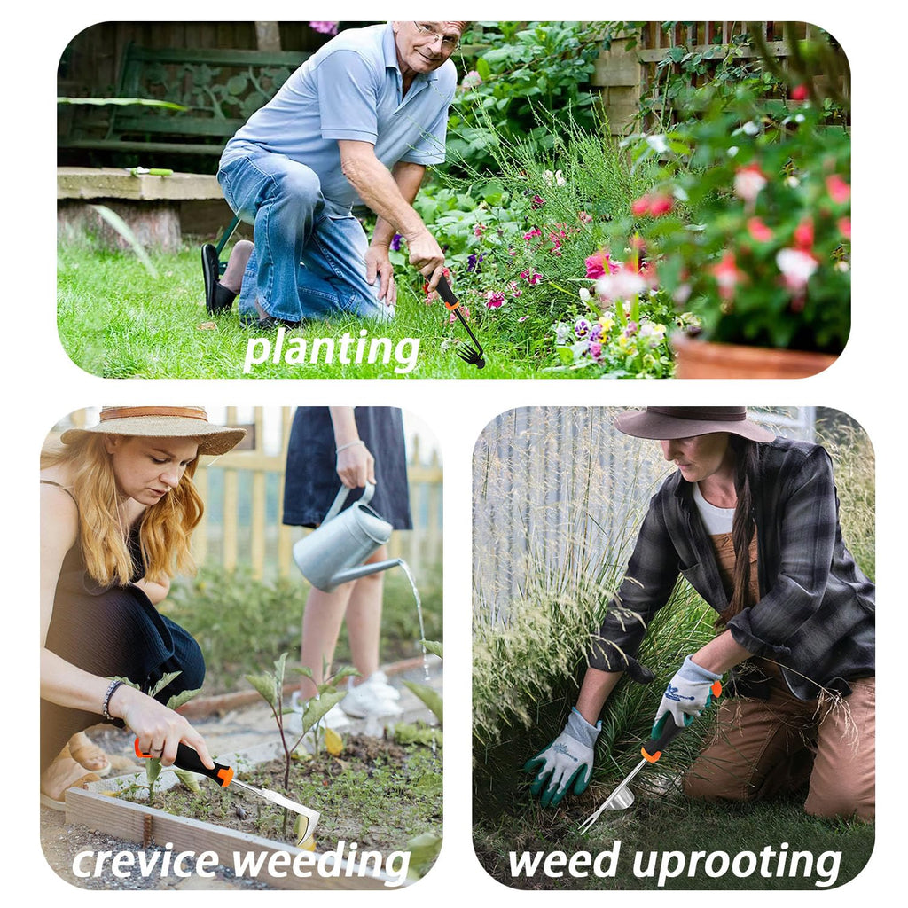 bretreead Weed Puller Tool, 2026 New Portable Hand Weeder Tool, Weeding Tool with Stainless Steel, Garden Tools for Plant & Weeding, Crack Weeder Crevice Tool, Weed Remover Tool for Farm & Backyard