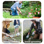 bretreead Weed Puller Tool, 2026 New Portable Hand Weeder Tool, Weeding Tool with Stainless Steel, Garden Tools for Plant & Weeding, Crack Weeder Crevice Tool, Weed Remover Tool for Farm & Backyard
