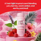 HAPPY CURVES Comfort Powder: Talc Free Anti Chafe Body & Foot Dusting Powder Deodorant to Control Inner Thigh Chafing, and Private Areas 6oz (Pack of 1) - Tropical Oasis