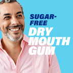 ACT Dry Mouth Moisturizing Gum, 20 Pieces, With Xylitol, Sugar Free Soothing Mint