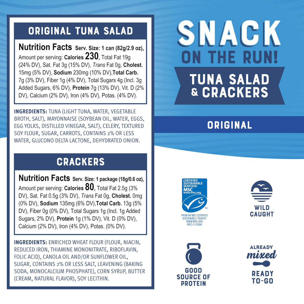 Bumble Bee Snack On The Run! Original Tuna Salad Kit (Pack of 12)