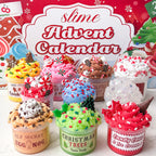 Advent Calendar 2026-24 Days of Slime and Charms Kit - Christmas Kids Gifts