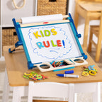 Melissa & Doug Deluxe Double-Sided Tabletop Easel, Arts & Crafts, 42 Pieces, 17.5” H x 20.75” W x 2.75” L, Great Gift for Girls and Boys 3, 4, 5 Year Olds and Up
