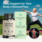 VINATURA Lumbrokinase Serrapeptase Nattokinase - Nattokinase 2000 FU, Lumbrokinase Enzymes Supplement for Blood Circulation Support - 60 Capsules