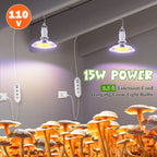 Meonum 1 Pack Mushroom Grow Light with 3/6/9 Hour Timer and 6.5ft Cord