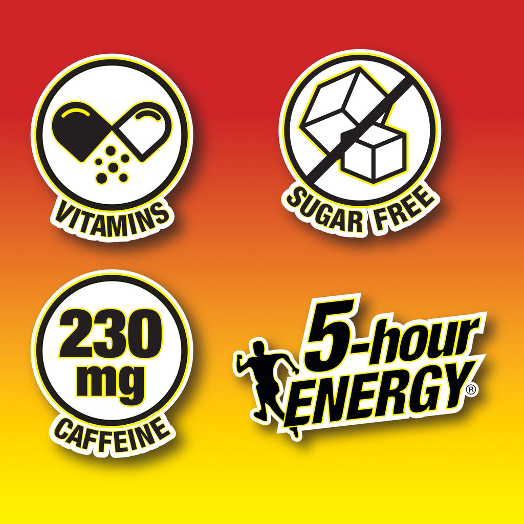 5-Hour Energy Gamer Shots Variety Pack, 30 Count (1.93 fl oz) - Extra Strength Apple Bash, Rocket Raspberry, Pineapple Charge Flavors