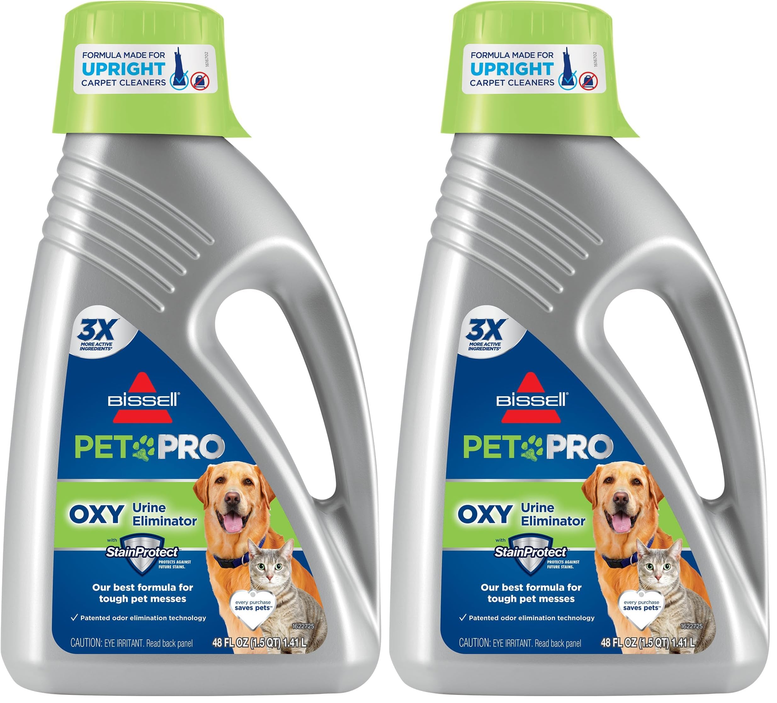 Bissell 1990 Pro Pet Urine Eliminator Upright Deep Cleaner Formula,(Pack of 2)