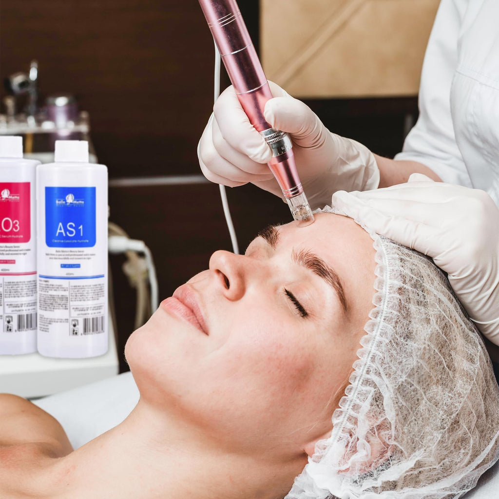 YMEYFAN Hydrate Solution for Facial AS1 SA2 AO3 for Hydrogen Oxygen Facial Machine Professional, Aqua Peeling Solution Hydrate Serums for Facial Cleansing, Face Skin Care, Hydrating (400ml/6Pcs)