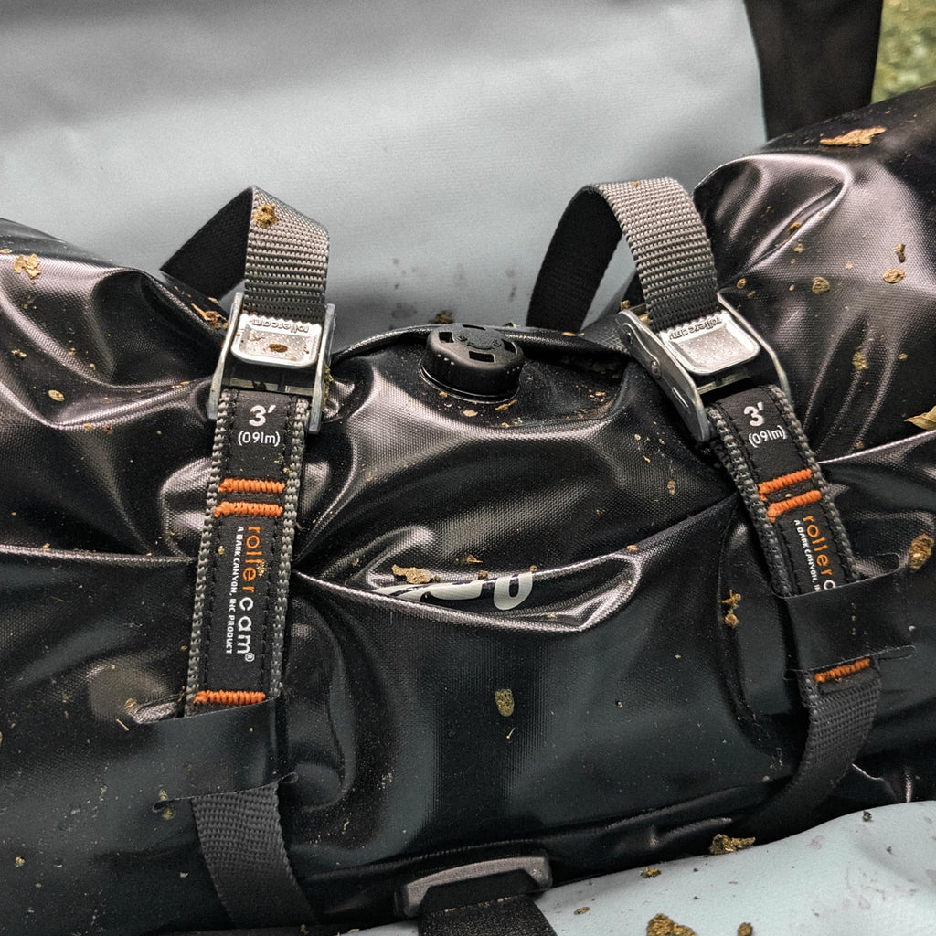 Rollercam 0.75” Tiedown Straps with Rollercam Buckle - Cam Strap Polypropylene Webbing with Triple-Bar Tack Stitching – Outdoor Gear Heavy-Duty Lashing Straps, 95 lb Load, Straight End, 2 Pack, 3 Foot