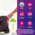 Orgain Organic Hydration Packets, Electrolytes Powder - Mango Hydro Boost with Superfoods, Vegan, Gluten-Free, No Soy Ingredients, Non-GMO, Less Sugar than Sports Drinks, 16 Count