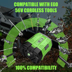 Forrat 1Pack BA5600T 10000mAh 56V Replacement Battery for EGO 56V Battery 10.0Ah Compatible with EGO Battery 56Volt Cordless Tools (Green)
