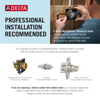 Delta Foundations 13 Series Single-Function Valve Trim Kit, Chrome Handle Set for Shower Faucet System, Chrome BT13010 (Valve Not Included)