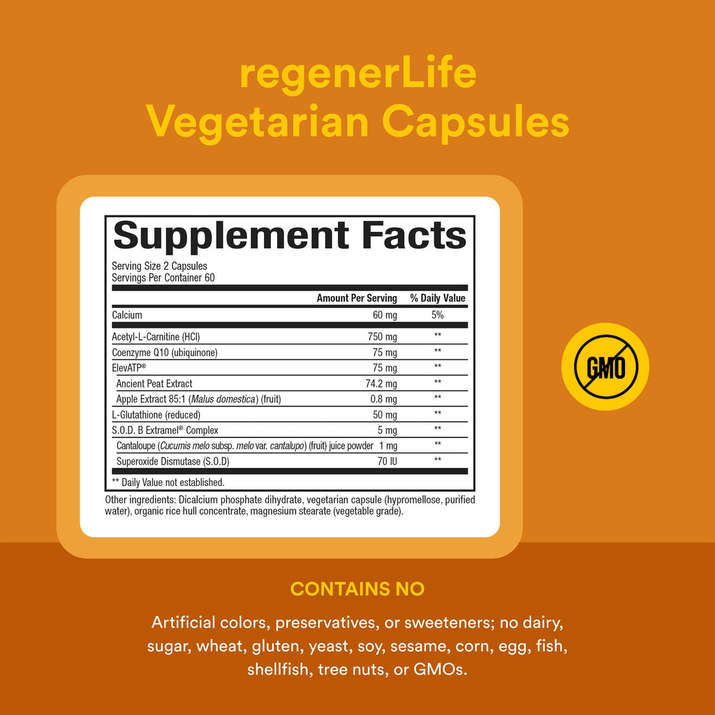 Natural Factors REGENERLIFE, 120 Capsules