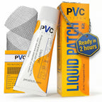 PVC Stitch Heavy Duty Repair Kit for Air Mattresses, Waterbeds, Hot Tubs, Above-Ground Pools, Bouncy Houses, Air Mats, PVC Pipes & Hoses, Punching Bags, and Much More (+ Reinforcing Mesh Cord)