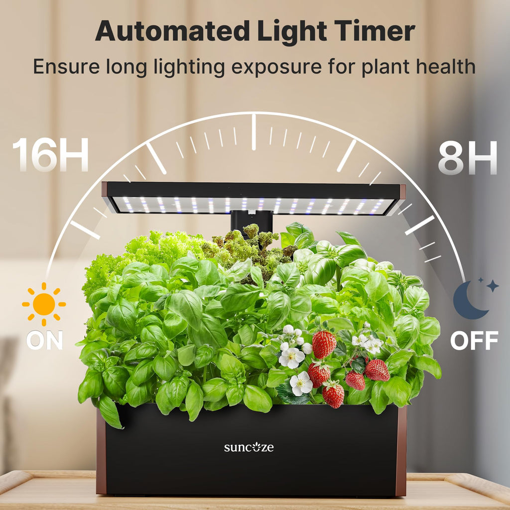 SUNCOZE Smart Hydroponics Growing System, 20 Pods, 25 in Adjustable Height