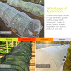 RIFNY 72 PCS Garden Hoops for Raised Beds, Greenhouse Hoops for Row Cover