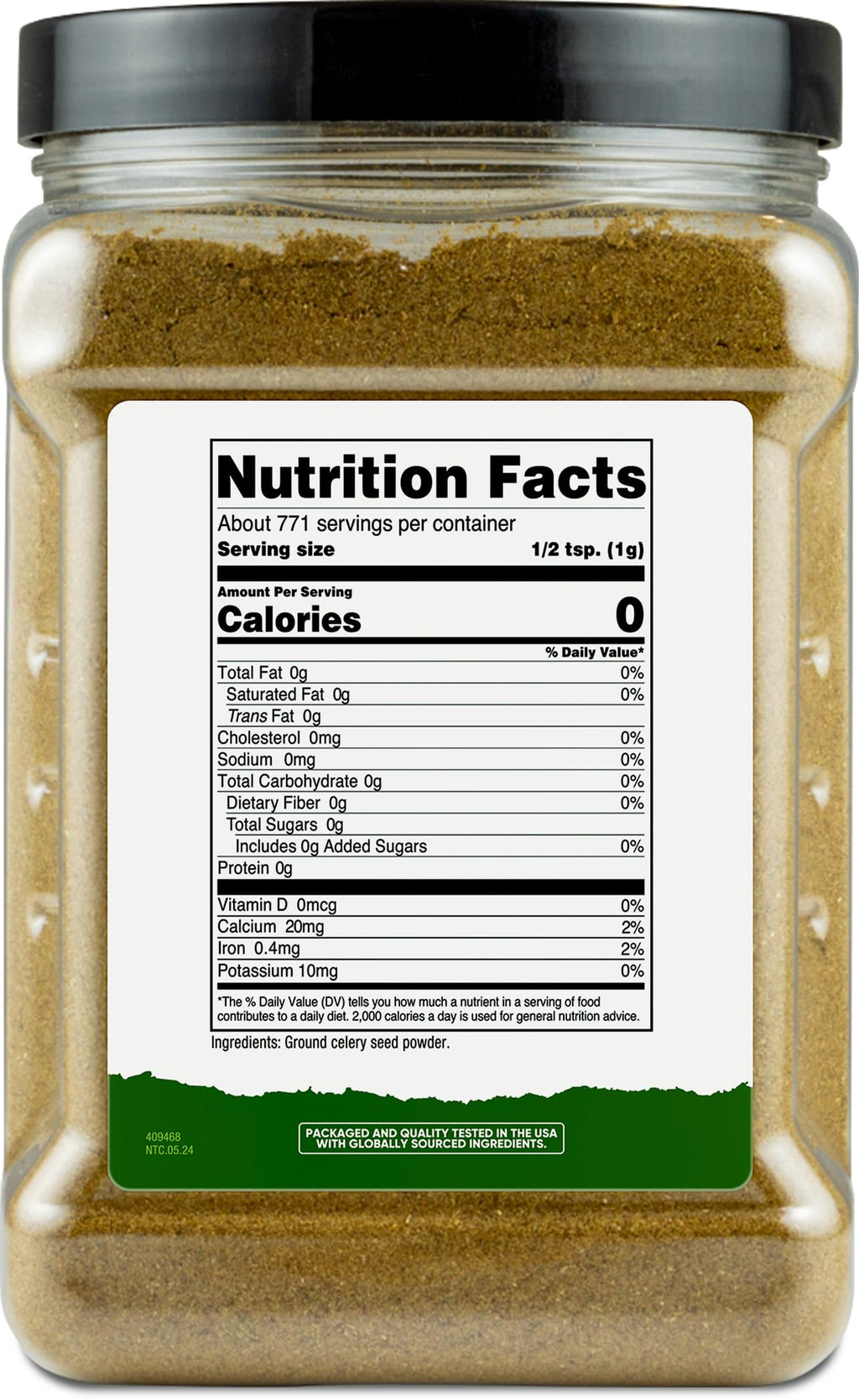 Nutricost Ground Celery Seed (1.7 Pound) Aromatic Ground Spice