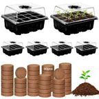 ZeeDix 6 Set Seed Starter Tray Kits with 90 Pack Coco Coir Pellets