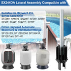 FATCANMA Upgrade SX244DA Lateral Assembly for Hayward s244t Sand Filter Tank, Center Pipe Threaded Lateral Compatible with Hayward S244T, S244TC, S270T, S270T2 Sand Filter Replacement Parts