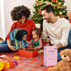 Nice2you Black Baby Doll with Backpack Carrier, 10in American African Doll for Girls Toddlers Aged 2+, Backpack for Baby Doll Accessories Storage, Perfect for 1 2 3 4 5 6 Years Old Kids