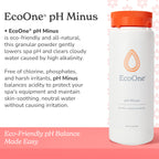 pH Minus by EcoOne | Natural Water Alkalinity Decreaser for Hot Tub & Pool Application | Chlorine-Free, Phosphate-Free Pool Alkaline-level Decreaser | Decreases Alkalaic Levels & Neutralizes pH, 2 Lbs