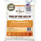 Non-GMO Emulsifying Wax NF Pastilles (1 LBS / 16 OZ) 100% Natural Plant Derived | For Lotions, Creams, Soap Making, Hair Products | Cosmetic Grade | Product of USA | 1 POUND