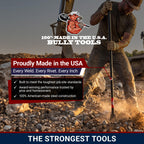 Bully Tools Steel Tamping and Digging Bar, 3/8 in Thick Blade
