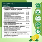 Wormwood Black Walnut Clove Cleanse Drops for Human, 15-in-1 Triple-Action Gut Detox & Digestive Wellness Organic Liquid Tincture w. Soursop PAU DArco Oil of Oregano, Elimination Detox Cleanse